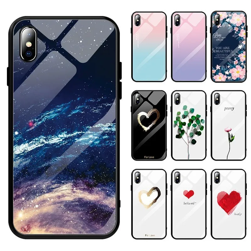 Tempered Glass Phone Case For iPhone 6 7 8 Plus X XR XS MAX Silicone Bumper Protective Cover Capas For iPhoneXR XSMAX
Tempered Glass Phone Case For iPhone 6 7 8 Plus X XR XS MAX Silicone Bumper Protective Cover Capas For iPhoneXR XSMAX