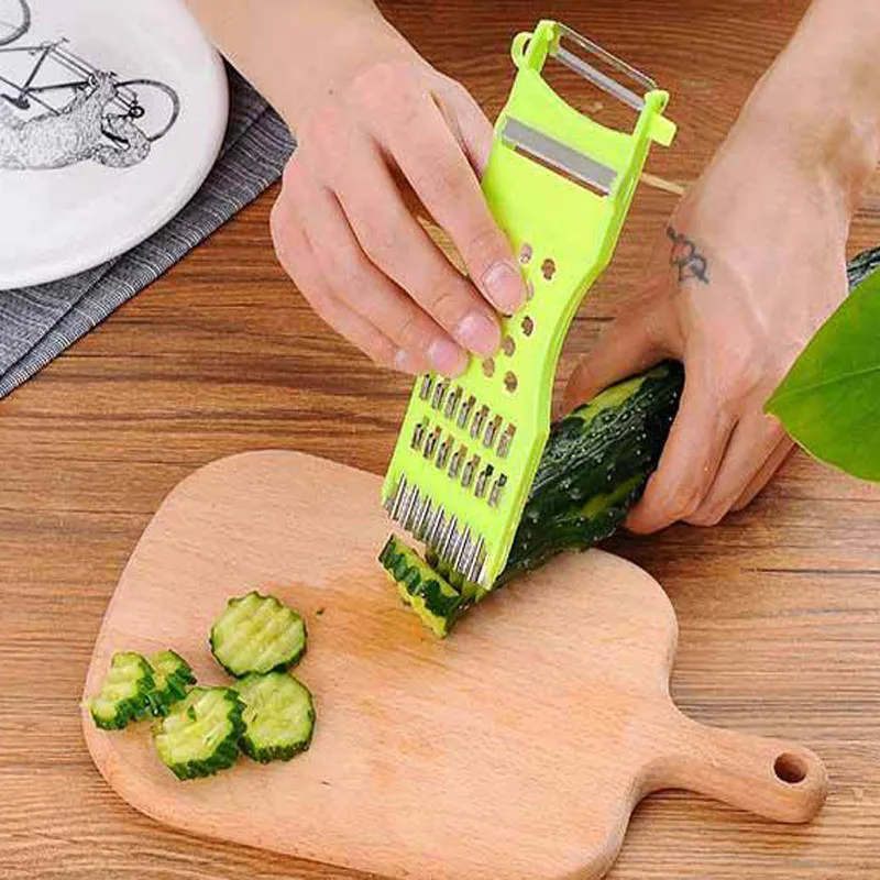Cucumber Slicer Salad Kitchen Shredder Cheese Fruit Carrot Cutter Grater Modern Family Kitchen Tool Multifunctional
Cucumber Slicer Salad Kitchen Shredder Cheese Fruit Carrot Cutter Grater Modern Family Kitchen Tool Multifunctional