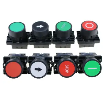 Self reset button switch 22mm start stop button with the arrow symbol XB2 flat touch switch button
Self reset button switch 22mm start stop button with the arrow symbol XB2 flat touch switch button