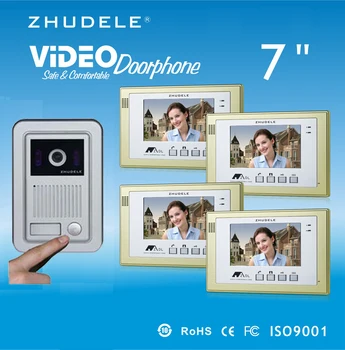 ZHUDELE Brand Home Security Intercom System Doorbell Kits 4X7" Video Door Phone Monitor+1XIR CCD Outdoor Camera
ZHUDELE Brand Home Security Intercom System Doorbell Kits 4X7" Video Door Phone Monitor+1XIR CCD Outdoor Camera