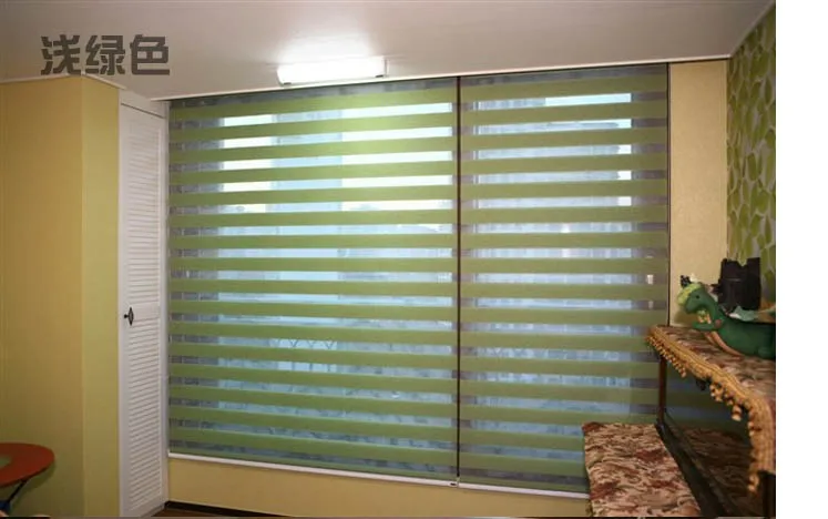 Popular zebra blinds/double-layer roller blinds/ready made curtain/curtain fabric curtain window curtain
Popular zebra blinds/double-layer roller blinds/ready made curtain/curtain fabric curtain window curtain