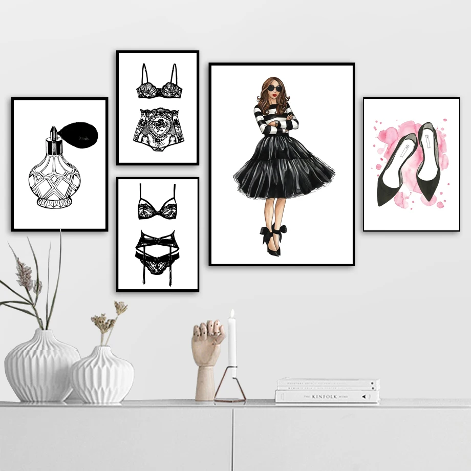 Fashion Woman Sexy Underwear Shoes Wall Art Canvas Painting Nordic Posters And Prints Wall Pictures For Living Room Home Decor
Fashion Woman Sexy Underwear Shoes Wall Art Canvas Painting Nordic Posters And Prints Wall Pictures For Living Room Home Decor