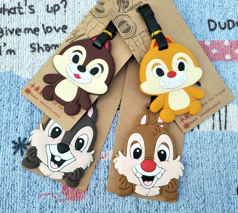Cute squirrel Anime Luggage Tag PVC Pendants Portable Travel Label Suitcase ID Address Baggage Holder tags NEW Gifts Unisex 
Cute squirrel Anime Luggage Tag PVC Pendants Portable Travel Label Suitcase ID Address Baggage Holder tags NEW Gifts Unisex