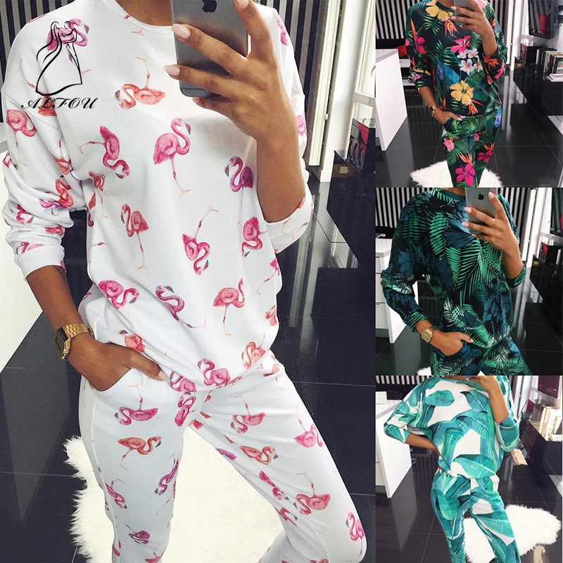 Women Floral Print Long Sleeve Clothes Outfits Coat Lady Printed Round Neck Fashion Casual Multicolor Shirt+Pants Two-piece Suit
Women Floral Print Long Sleeve Clothes Outfits Coat Lady Printed Round Neck Fashion Casual Multicolor Shirt+Pants Two-piece Suit