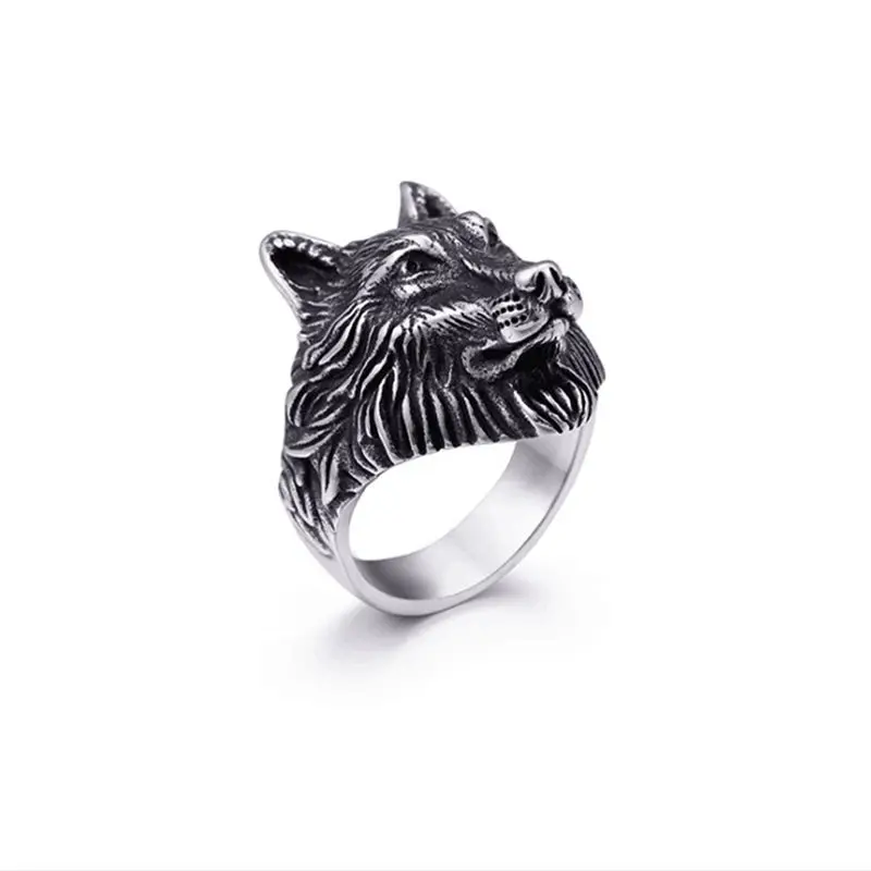 New 24mm Wide Classic Wolf Head Ring For Male 316L Stainless Steel Punk Animal Shape Rings For Party Fashion Jewelry USA Size
New 24mm Wide Classic Wolf Head Ring For Male 316L Stainless Steel Punk Animal Shape Rings For Party Fashion Jewelry USA Size
