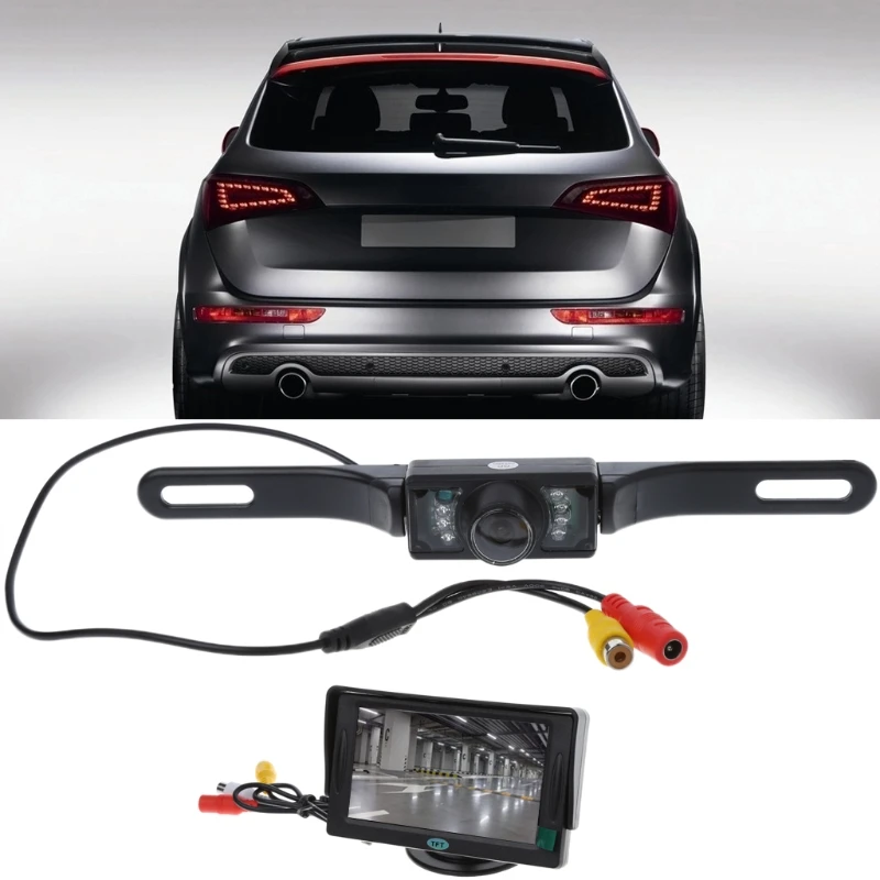 OOTDTY 1 Set Car Backup Camera Rearview System Night Vision Wireless 4.3" TFT LCD Monitor Kit
OOTDTY 1 Set Car Backup Camera Rearview System Night Vision Wireless 4.3" TFT LCD Monitor Kit