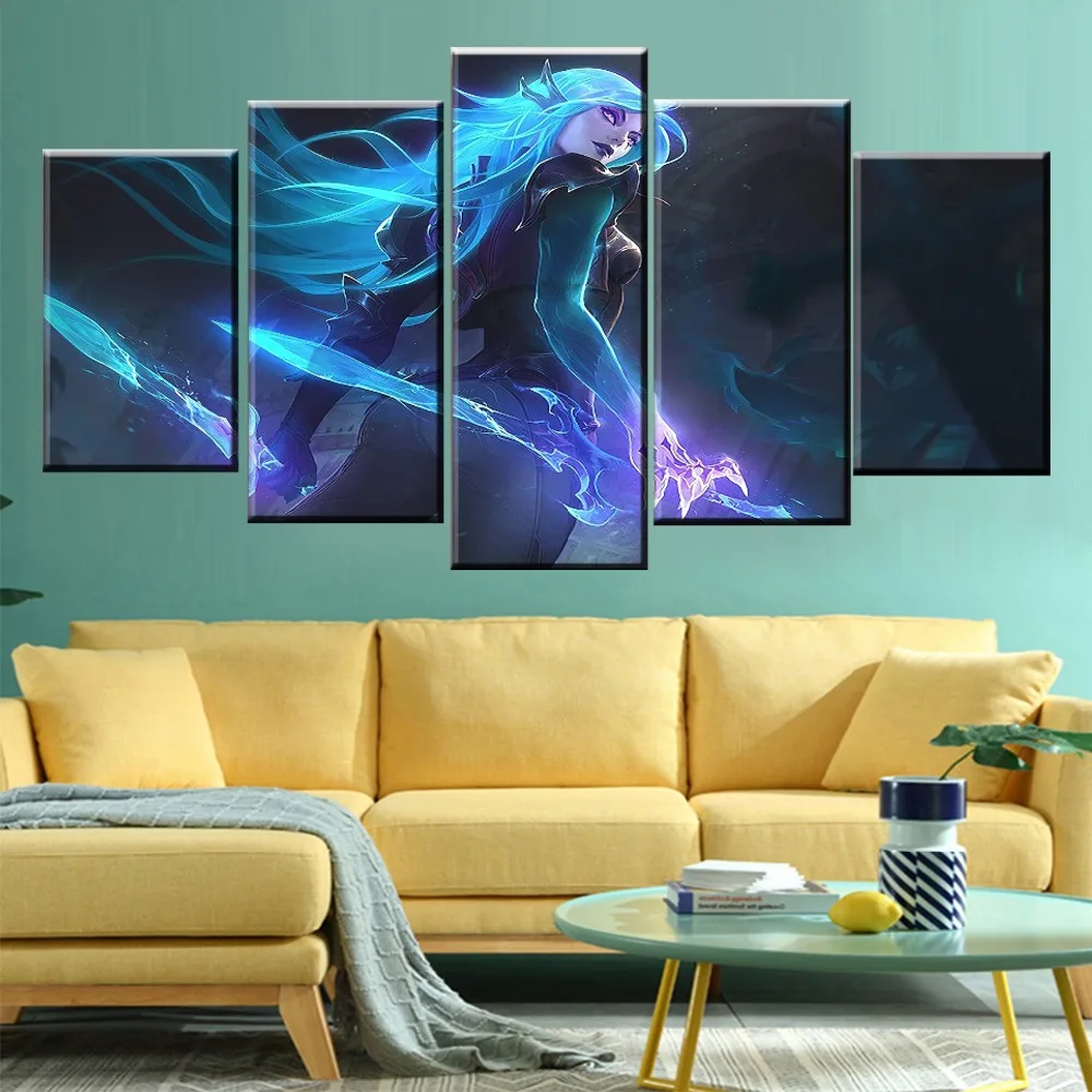 5 Panel LOL League of Legends Katarina Game Canvas Printed Painting For Living Room Wall Art Decor HD Picture Artworks Poster
5 Panel LOL League of Legends Katarina Game Canvas Printed Painting For Living Room Wall Art Decor HD Picture Artworks Poster
