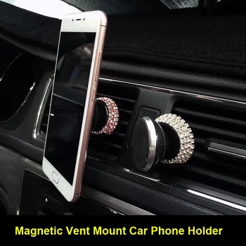 Diamond Crystal Car Phone Holder Magnetic Air Vent Mount Mobile Phone Stand Magnet Support Cell in Car GPS For iPhone Samsung
Diamond Crystal Car Phone Holder Magnetic Air Vent Mount Mobile Phone Stand Magnet Support Cell in Car GPS For iPhone Samsung