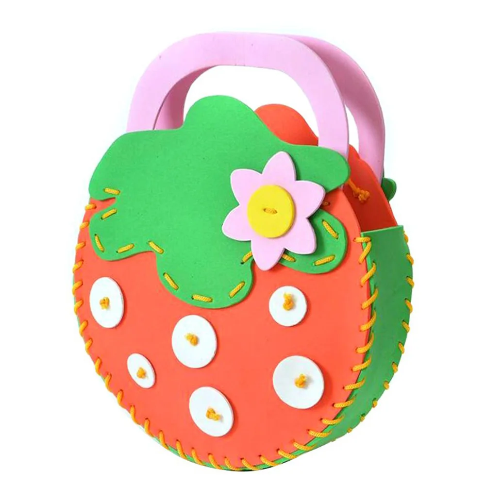 Handcraft Cartoon Bag Sewing Kit for Kids Beginners Girls Sewing Project Pattern Handbag DIY Handmade Bag 1Pc Strawberry Style
Handcraft Cartoon Bag Sewing Kit for Kids Beginners Girls Sewing Project Pattern Handbag DIY Handmade Bag 1Pc Strawberry Style