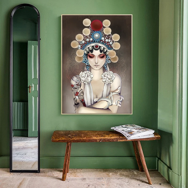 Canvas Painting Chinese Drama Style Art Wall Painting Peking Opera Home Decoration Wall Art Pictures Poster Living Room No Frame
Canvas Painting Chinese Drama Style Art Wall Painting Peking Opera Home Decoration Wall Art Pictures Poster Living Room No Frame