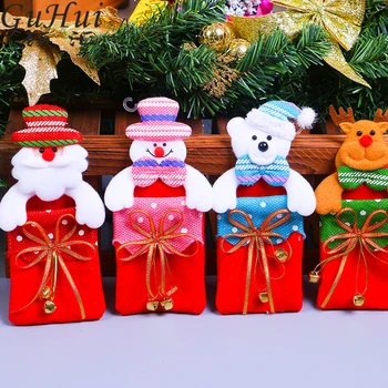 8Pcs/lot Cute Cartoon Santa Snowman Little Polar Bear Candy Bag With Bells Christmas Tree Decoration Supplies Child Favors Gift
8Pcs/lot Cute Cartoon Santa Snowman Little Polar Bear Candy Bag With Bells Christmas Tree Decoration Supplies Child Favors Gift