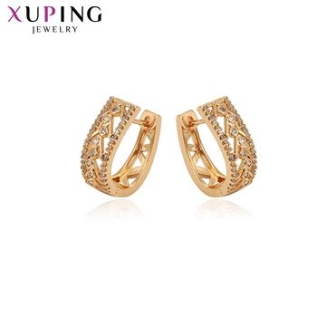 

Xuping Fashion Jewelry Newest Hoops Earrings Popular Design for Women Sweet Little Fresh Gifts 97418