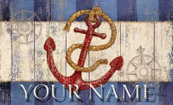 Coastal Nautical Anchor Maritime Your Name Personalized Custom Standard Mat 18" x 30"
Coastal Nautical Anchor Maritime Your Name Personalized Custom Standard Mat 18" x 30"