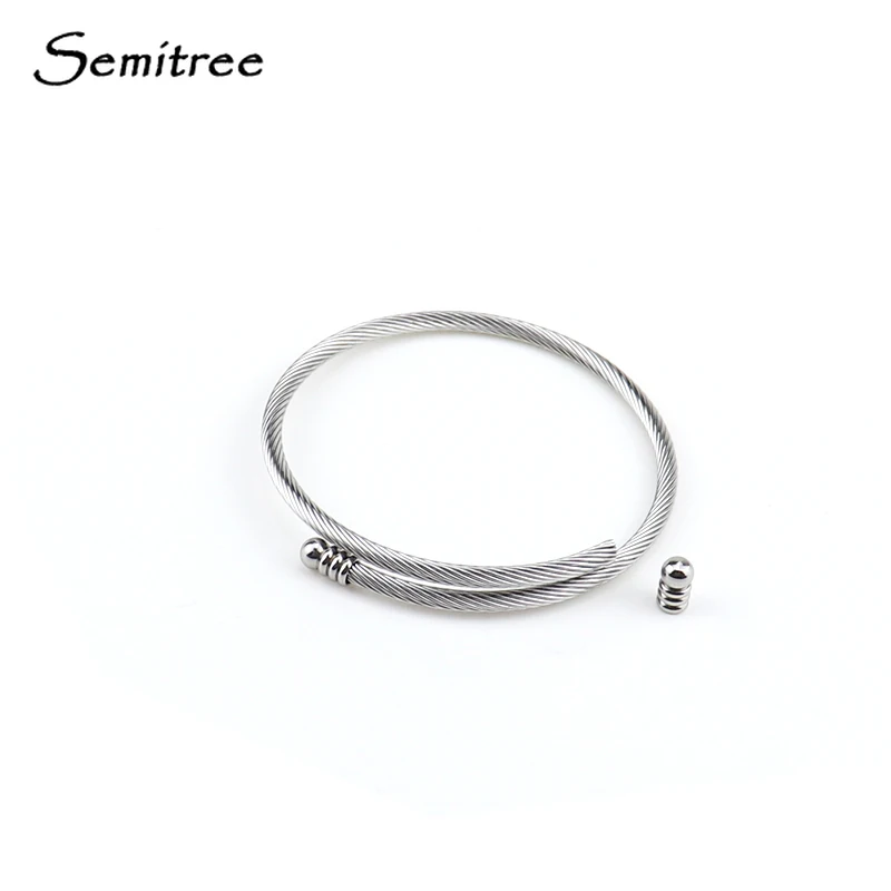 Semitree 5sets 304 Stainless Steel Twist Wire Bracelet Bangle for DIY Bracelets Charms Jewelry Making Handmade Accessories
Semitree 5sets 304 Stainless Steel Twist Wire Bracelet Bangle for DIY Bracelets Charms Jewelry Making Handmade Accessories