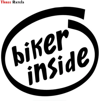 

Three Ratels TZ-1451#15*16.4cm biker inside car stickers funny auto sticker decals