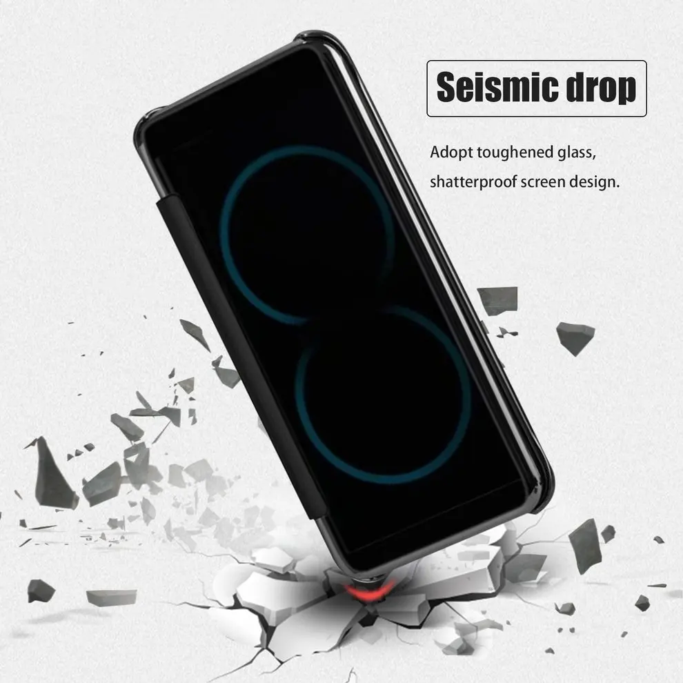 8 Pcs Smart Window Mirror Surface Intelligent Auto Sleep Awake Flip Type Protective Cover Hard Shell Mobile Phone Case Holder
8 Pcs Smart Window Mirror Surface Intelligent Auto Sleep Awake Flip Type Protective Cover Hard Shell Mobile Phone Case Holder