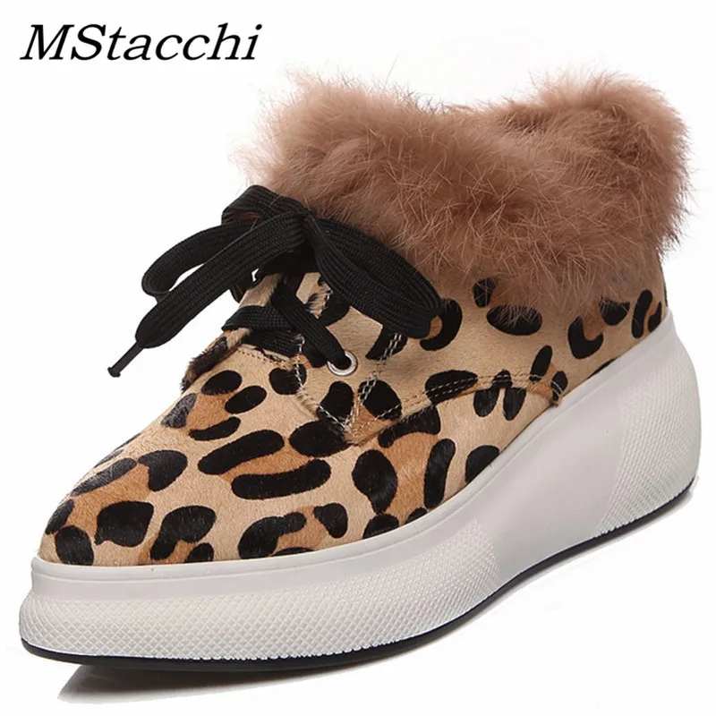 Mstacchi 2019 Chic Women Pointer Toe Wedges Casual Shoes Woman Lace Up Cow Suede Leopard Print Height Increasing Warm Snow Boot
Mstacchi 2019 Chic Women Pointer Toe Wedges Casual Shoes Woman Lace Up Cow Suede Leopard Print Height Increasing Warm Snow Boot