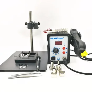 858D+ 700W Hot Air Gun ESD Soldering Station Welding Rework Solder Station With bracket repair platform BGA tin planting too
858D+ 700W Hot Air Gun ESD Soldering Station Welding Rework Solder Station With bracket repair platform BGA tin planting too