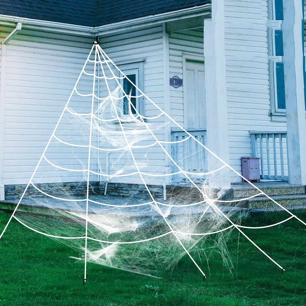 White Cobweb Spider Web Creative Halloween Party Scene Props Horror Halloween Decoration For Bar Outdoor Decorative Props
White Cobweb Spider Web Creative Halloween Party Scene Props Horror Halloween Decoration For Bar Outdoor Decorative Props