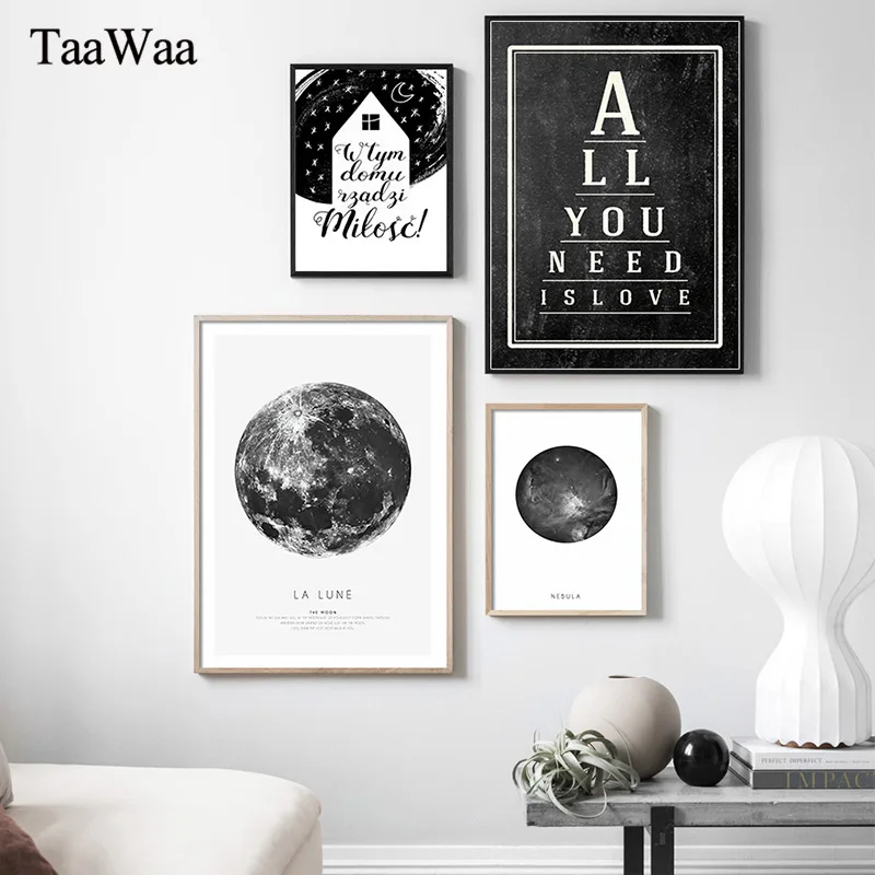 Black and White Abstract Earth Moon Canvas Poster and Print Minimalist Quotes Wall Art Nordic Painting for Kids Room Home Decor
Black and White Abstract Earth Moon Canvas Poster and Print Minimalist Quotes Wall Art Nordic Painting for Kids Room Home Decor