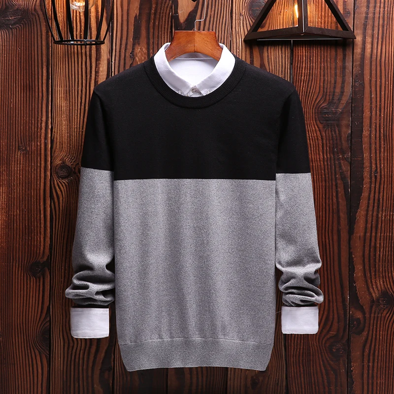 Sweaters Men O-Neck Pullovers Patchwork Cotton Sweater Casual For Mens Sweaters 2019 Autumn Hot Sale Computer Knitted
Sweaters Men O-Neck Pullovers Patchwork Cotton Sweater Casual For Mens Sweaters 2019 Autumn Hot Sale Computer Knitted