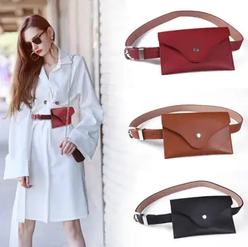 Kisumater Trendy Waist Bags Fashion Women fanny Packs Vintage Mini Bags Pu Leather Simple Casual Belt Bags 10 colors gift
Kisumater Trendy Waist Bags Fashion Women fanny Packs Vintage Mini Bags Pu Leather Simple Casual Belt Bags 10 colors gift