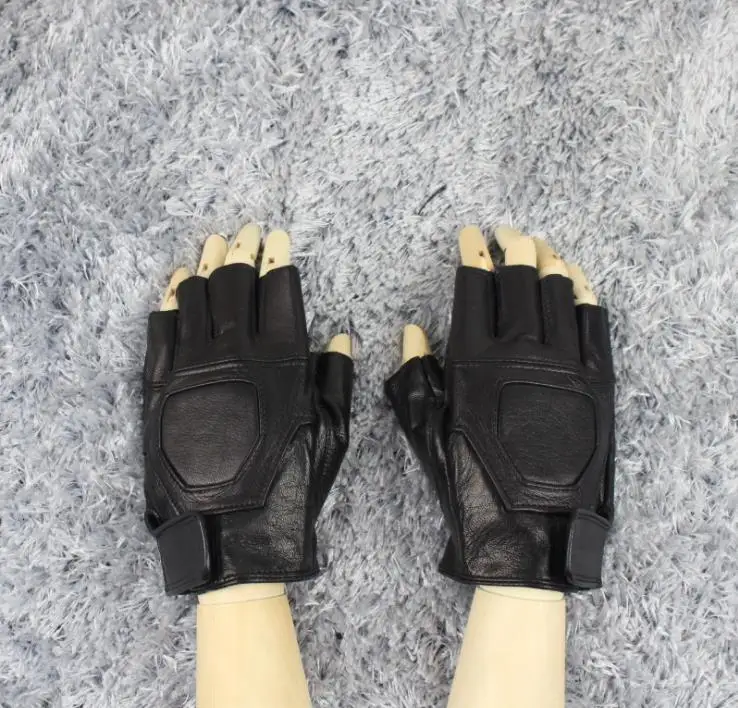 Autumn Winter Leather Gloves Men's Genuine Leather Glove Fingerless Adult Punk Thunderbolt Half-finger Gloves Tide
Autumn Winter Leather Gloves Men's Genuine Leather Glove Fingerless Adult Punk Thunderbolt Half-finger Gloves Tide