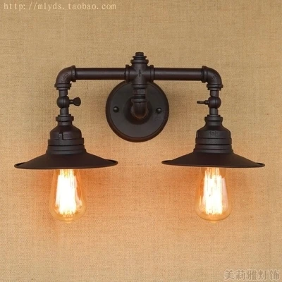 Double Heads Loft Style Retro Water Pipe Lamp Industrial Vintage Wall Lights Fixture For Iron Edison Wall Sconce Indoor Lighting
Double Heads Loft Style Retro Water Pipe Lamp Industrial Vintage Wall Lights Fixture For Iron Edison Wall Sconce Indoor Lighting
