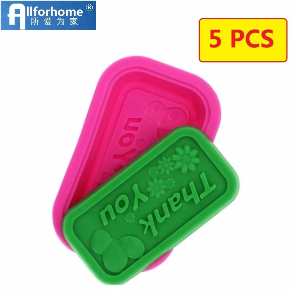 Wholesale 5PCS Thank you Word Silicone Soap Mold Handmade Soap Mould Soap DIY Mold Cake Chocolate DIY Mold Soap Making Mold
Wholesale 5PCS Thank you Word Silicone Soap Mold Handmade Soap Mould Soap DIY Mold Cake Chocolate DIY Mold Soap Making Mold
