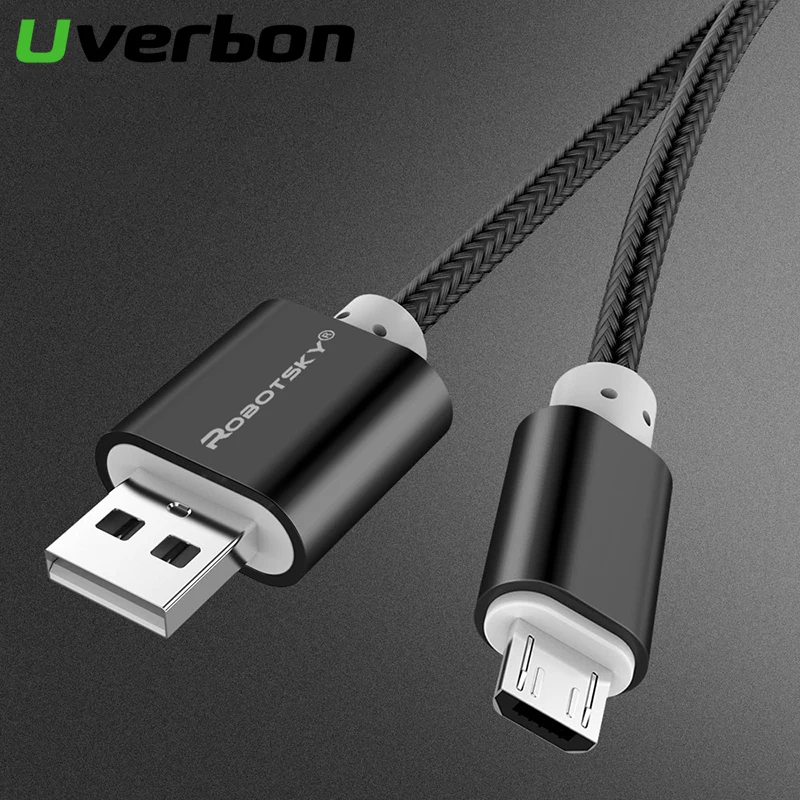 Uverbon Micro USB Cable 2A Fast Charging Data Cable Code Nylon Braid Mobile Phone USB Cable for Samsung Android Phone
Uverbon Micro USB Cable 2A Fast Charging Data Cable Code Nylon Braid Mobile Phone USB Cable for Samsung Android Phone