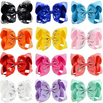12pcs/lot 6 Inch Colorful grosgrain printing Bowknot Girl Hairpin unicorn Barrette ribbon hairpin children hair Accessory A69
12pcs/lot 6 Inch Colorful grosgrain printing Bowknot Girl Hairpin unicorn Barrette ribbon hairpin children hair Accessory A69