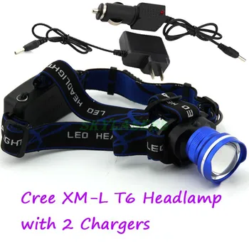 3 Colors XM-L T6 XML Headlight LED 1800Lm Rechargeable Zoom Headlamp Flashlight + Car charger For Tactical Hunting Camping
3 Colors XM-L T6 XML Headlight LED 1800Lm Rechargeable Zoom Headlamp Flashlight + Car charger For Tactical Hunting Camping