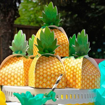 20pcs Gift Boxes Pineapple Hawaii Candy Boxes Paper Bags Beach Tropical Party Wedding Decorations Home Party Birthday Supplies
20pcs Gift Boxes Pineapple Hawaii Candy Boxes Paper Bags Beach Tropical Party Wedding Decorations Home Party Birthday Supplies