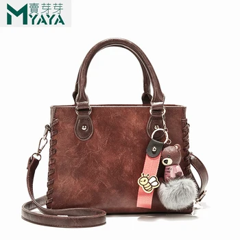 MAIYAYA Vintage Hairball Shoulder Bags Women Beading Bear Small Tote Bags Girls High Quality PU Leather Flap Bag Ladies Fur
MAIYAYA Vintage Hairball Shoulder Bags Women Beading Bear Small Tote Bags Girls High Quality PU Leather Flap Bag Ladies Fur