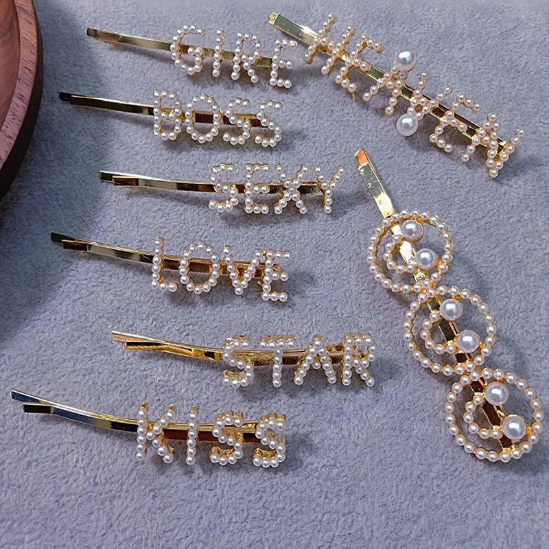 Ubuhle New Fashion Pearl Hair Clips Korean Gold Metal Hollow Letter Hair Pins for Women Girls Barrettes Hair Jewelry Accessories
Ubuhle New Fashion Pearl Hair Clips Korean Gold Metal Hollow Letter Hair Pins for Women Girls Barrettes Hair Jewelry Accessories