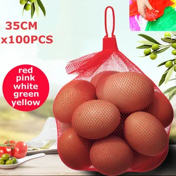 100PCS X 35CM Nylon Mesh Net Bags for Vegetable Fruit Egg Nuts Toys Storage Packaging Organizer with Plastic Buckles
100PCS X 35CM Nylon Mesh Net Bags for Vegetable Fruit Egg Nuts Toys Storage Packaging Organizer with Plastic Buckles