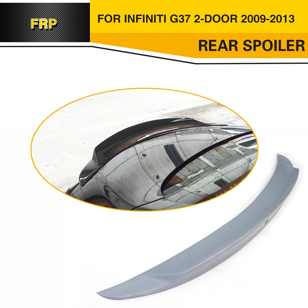 FRP Auto Car Rear Wing Trunk Spoiler For Infiniti G37 2 Door Base Sedan Journey Sedan 2009-2013 Car Sticker Spoiler
FRP Auto Car Rear Wing Trunk Spoiler For Infiniti G37 2 Door Base Sedan Journey Sedan 2009-2013 Car Sticker Spoiler