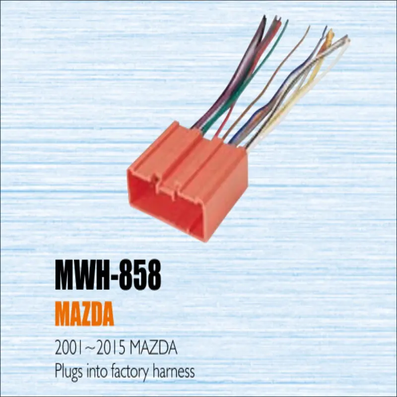 Plugs Into Factory Harness For Mazda 2001-2013 - Radio Power Wire Adapter / Aftermarket Stereo Cable / Male DIN To ISO
Plugs Into Factory Harness For Mazda 2001-2013 - Radio Power Wire Adapter / Aftermarket Stereo Cable / Male DIN To ISO