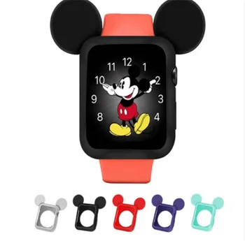 50pcs Lovely Mickey Silicone Band Case For Apple Watch iwatch Rubber Series 4 3 2 1 Cover 38mm 42mm 40MM 44MM Girl Kid Hot Sale
50pcs Lovely Mickey Silicone Band Case For Apple Watch iwatch Rubber Series 4 3 2 1 Cover 38mm 42mm 40MM 44MM Girl Kid Hot Sale