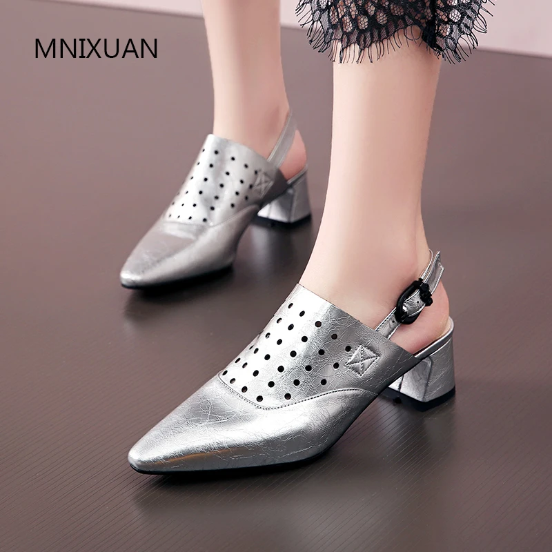 MNIXUAN 2019 summer Handmade women pumps shoes punk fashion square toe metal cowhide hollow buckle block heeled Silver plus size
MNIXUAN 2019 summer Handmade women pumps shoes punk fashion square toe metal cowhide hollow buckle block heeled Silver plus size