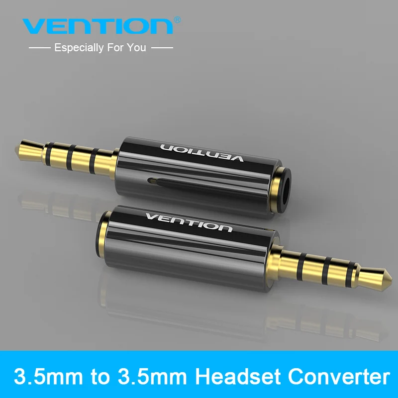 Vention 1 piece audio 3.5mm to 3.5mm Earphone Headphone Connector OMTP to CTIA Converter Aux adapter plug jack Stereo Headset
Vention 1 piece audio 3.5mm to 3.5mm Earphone Headphone Connector OMTP to CTIA Converter Aux adapter plug jack Stereo Headset