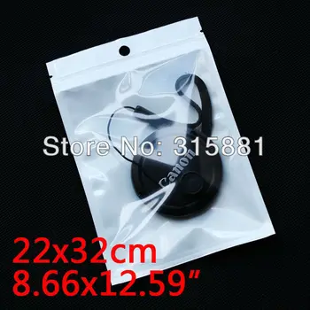 White Clear Self Seal Zipper Plastic Retail Packaging Poly Bag Hang Hole for storage pouch Ziplock Bag 22*32cm 100pcs/lot
White Clear Self Seal Zipper Plastic Retail Packaging Poly Bag Hang Hole for storage pouch Ziplock Bag 22*32cm 100pcs/lot