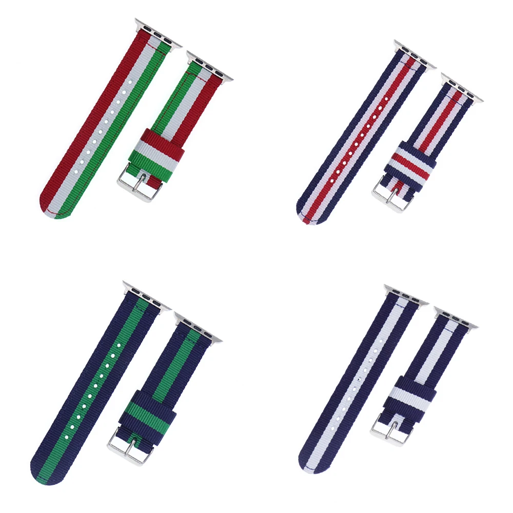 NATO band for apple watch series4 3 2 1 woven nylon strap for iwatch classic styles colorful pattern with adapters 38 42mm
NATO band for apple watch series4 3 2 1 woven nylon strap for iwatch classic styles colorful pattern with adapters 38 42mm