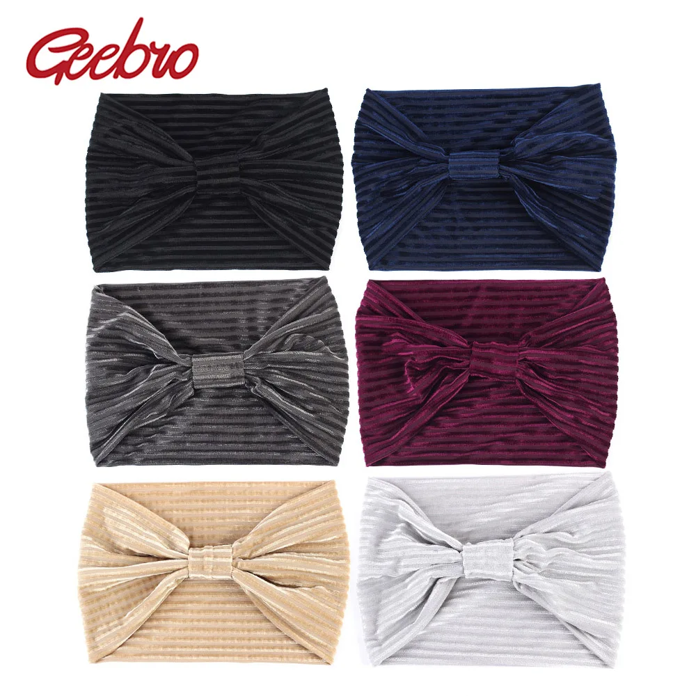 Geebro Women's Wide Headband Autumn Velour Ribbed Knot Hair Band For Girls Femlae Elastic Stretch Head Bandage Hair Accessories
Geebro Women's Wide Headband Autumn Velour Ribbed Knot Hair Band For Girls Femlae Elastic Stretch Head Bandage Hair Accessories