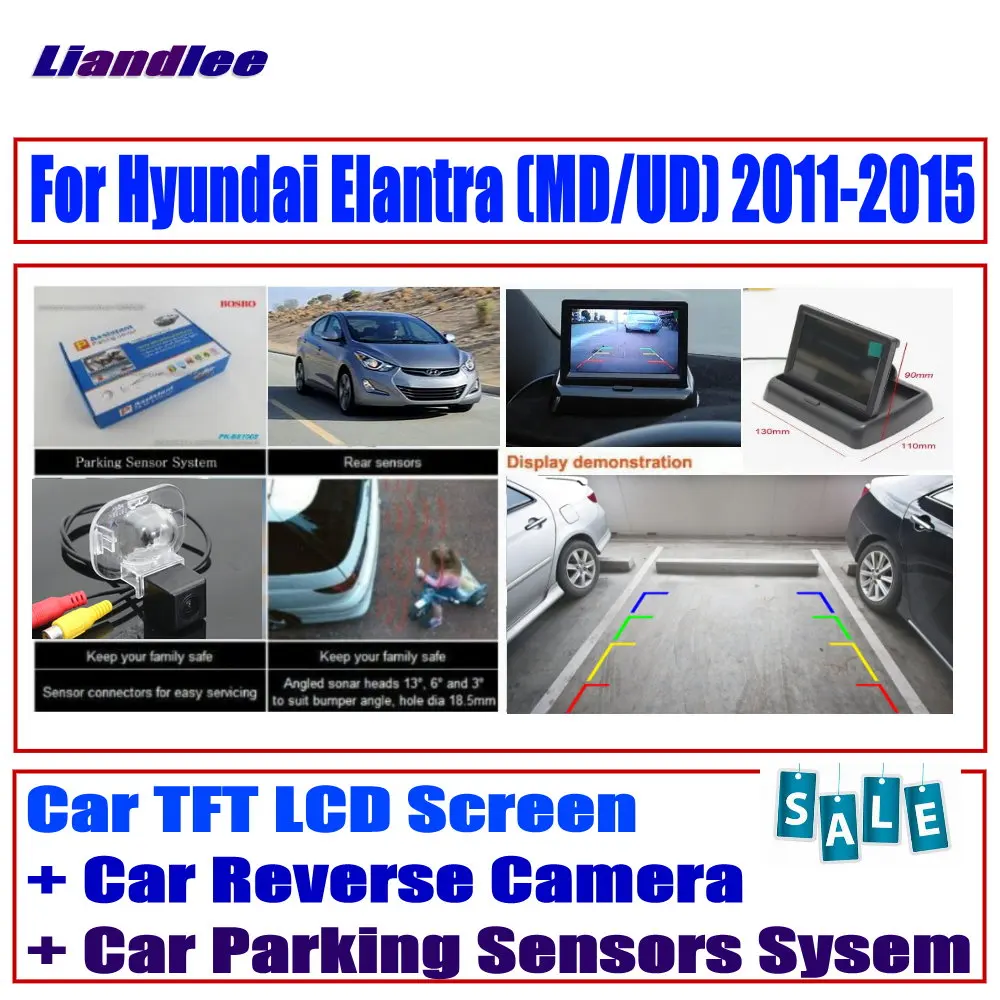 Liandlee For Hyundai Elantra (MD/UD) 2011-2015 Reverse Rear View Camera / Digital Parking Sensors System / HD Monitor Display
Liandlee For Hyundai Elantra (MD/UD) 2011-2015 Reverse Rear View Camera / Digital Parking Sensors System / HD Monitor Display