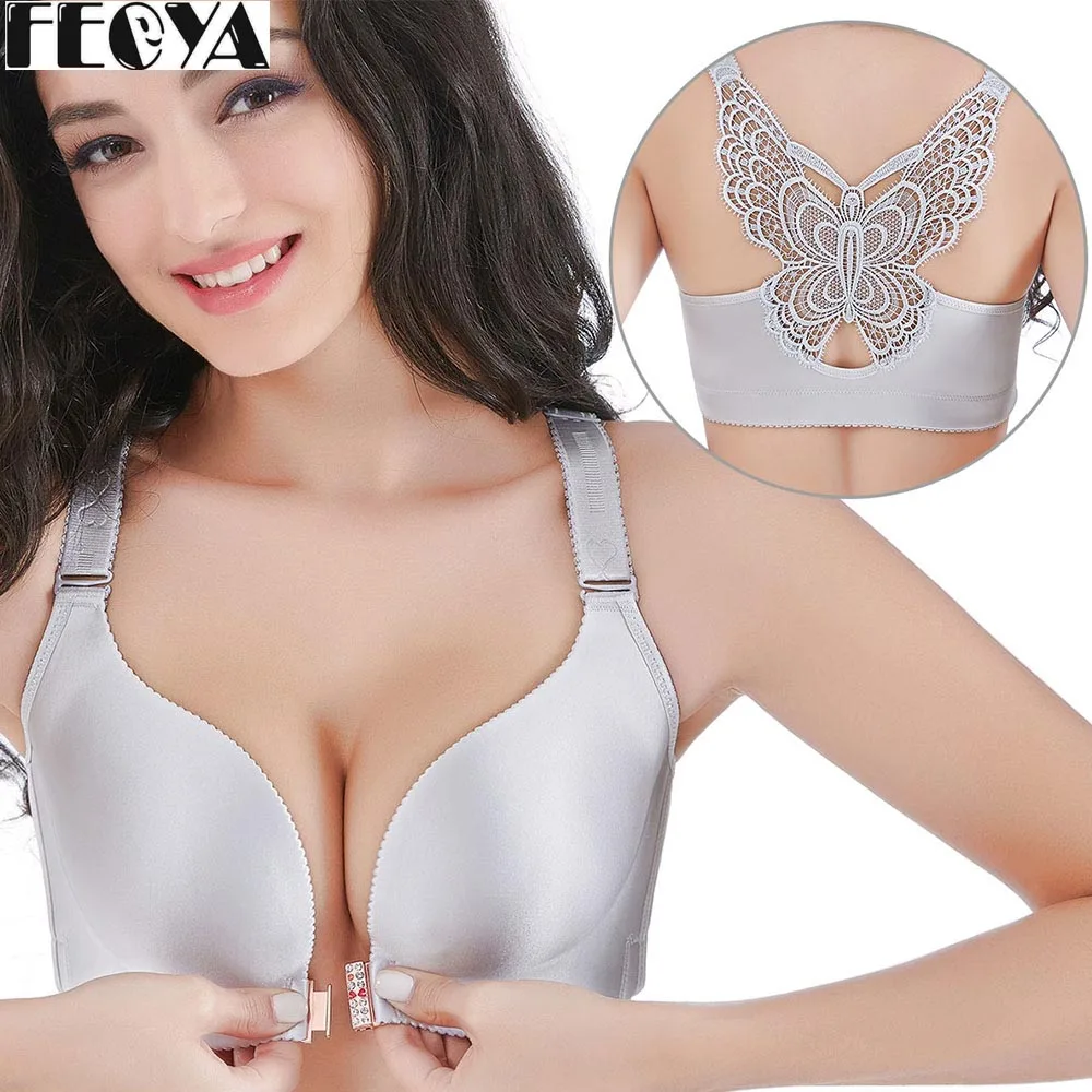 Plus Large Size Sexy Lace butterfly Bra For Women Front Closure Beauty Back minimizer Push up Wirefree lingerie Bra 75B-120E
Plus Large Size Sexy Lace butterfly Bra For Women Front Closure Beauty Back minimizer Push up Wirefree lingerie Bra 75B-120E