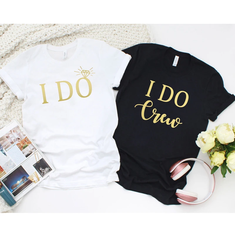 New Trendy Graphic Bridesmaids Bride Wedding Tshirt I Do and I Do Crew T-shirt Lady Romantic Bachelorette Bridal Party Tee Top
New Trendy Graphic Bridesmaids Bride Wedding Tshirt I Do and I Do Crew T-shirt Lady Romantic Bachelorette Bridal Party Tee Top