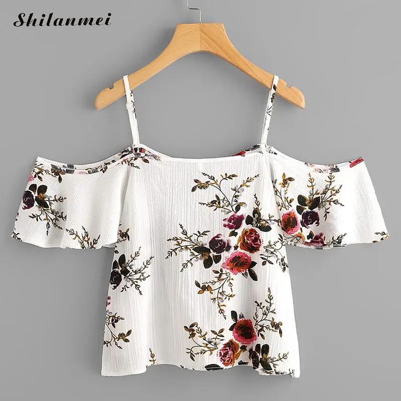 Summer Blusa Feminina Woman Blouses Trendy Cold Shoulder Floral Short Crop Top Tee Summer Blusas Female Size S-XXL
Summer Blusa Feminina Woman Blouses Trendy Cold Shoulder Floral Short Crop Top Tee Summer Blusas Female Size S-XXL