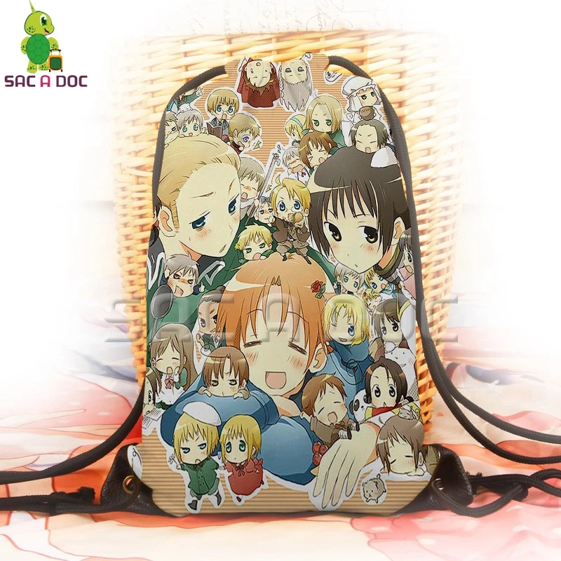 Anime Axis Powers Hetalia Drawstring Bag 3D Backpack for Teenage Boys Girls Storage Shopping Bags Softback Travel Rucksack
Anime Axis Powers Hetalia Drawstring Bag 3D Backpack for Teenage Boys Girls Storage Shopping Bags Softback Travel Rucksack