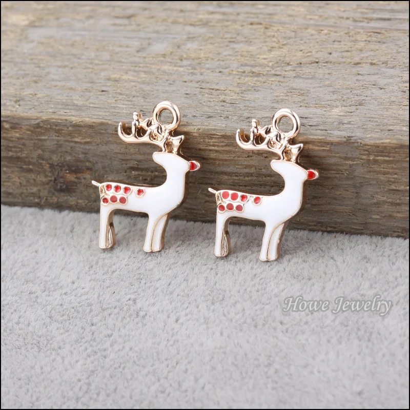 30 pcs/lot Enamel Alloy UV Gold-color Jewelry Christmas deer Pendants charms for bracelet necklace DIY jewelry making 80149
30 pcs/lot Enamel Alloy UV Gold-color Jewelry Christmas deer Pendants charms for bracelet necklace DIY jewelry making 80149